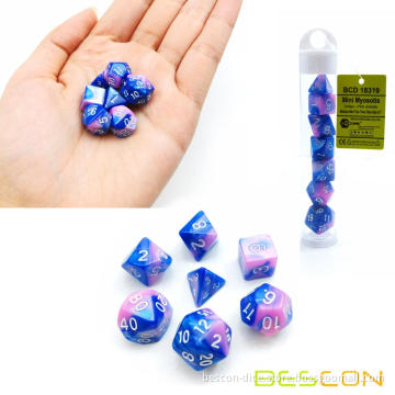 Bescon Mini Gemini Two Tone Polyhedral RPG Dice Set 10MM